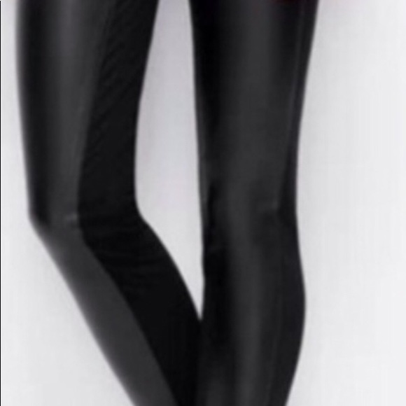 Ann Taylor Black Petite Faux Leather size 4 - Picture 2 of 4